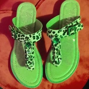 Leopard sandals